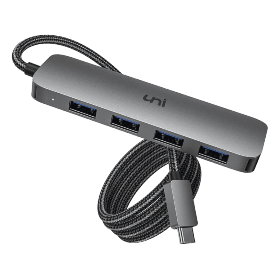 USB-C Hub with 4 USB Ports and 120cm Cable